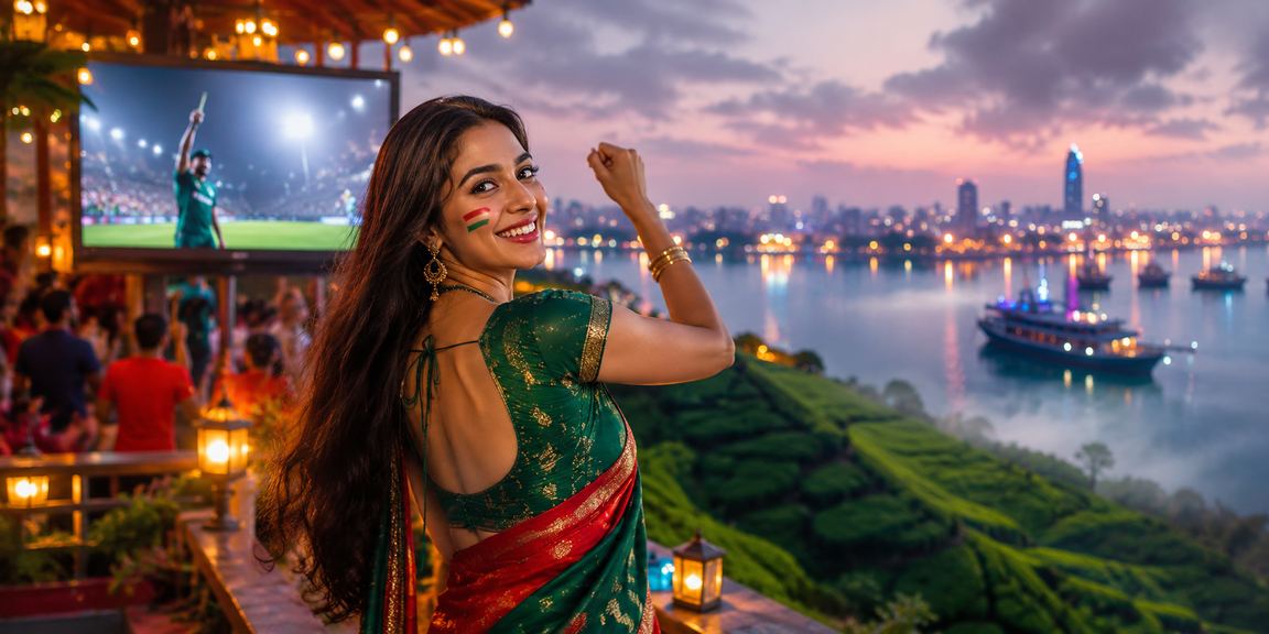নারায়ণগঞ্জের চা বাগানে ক্রিকেট বেটিং উপভোগ করছেন স্থানীয় বাসিন্দারা